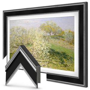 Deco TV Frames Samsung the Frame TV Antique Silver and Black