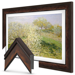 Deco TV Frames Samsung the Frame TV Burlwood