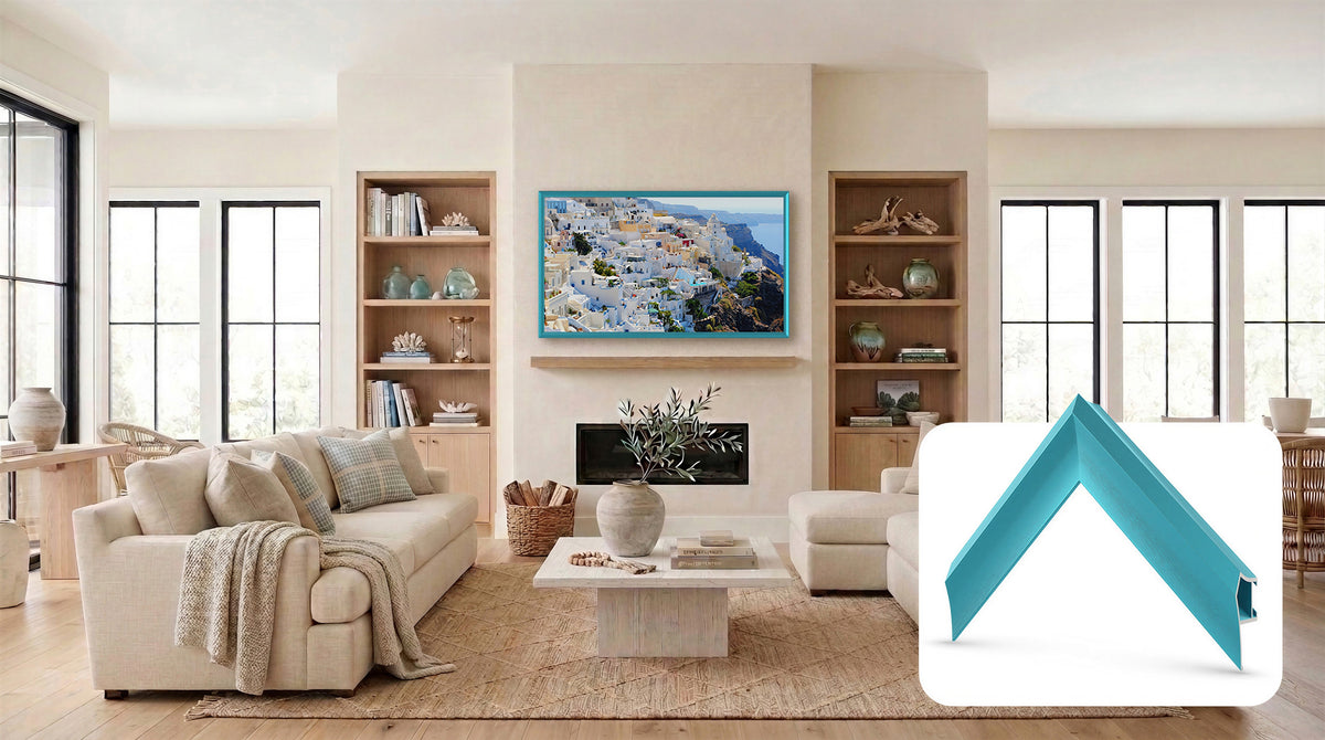 Caribbean Turquoise - Alloy Prismatic Samsung Frame TV Bezel