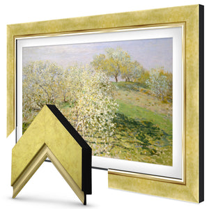 Deco TV Frames Samsung the Frame TV Contemporary Gold