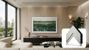 Deco TV Frames Samsung the Frame TV Contemporary Silver