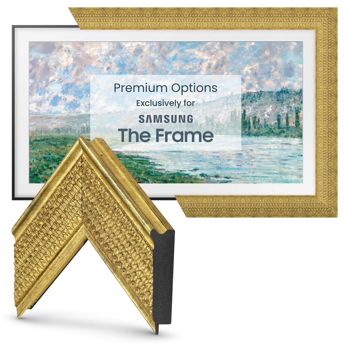Deco TV Frames Samsung the Frame TV Gatsby Gold
