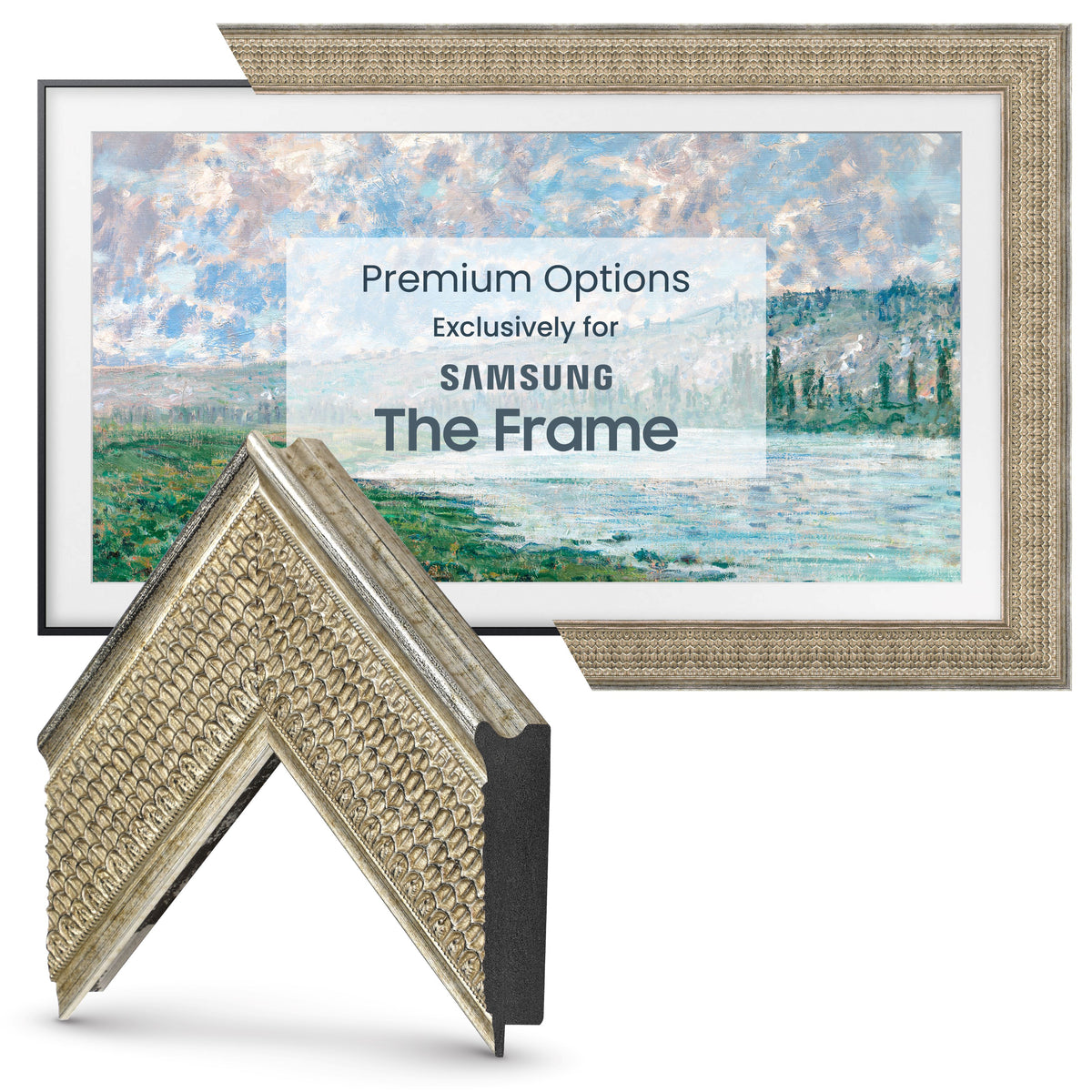 Deco TV Frames Samsung the Frame TV Gatsby Silver