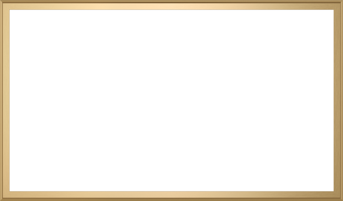 Pale Gold - Alloy Scoop Samsung Frame TV Bezel