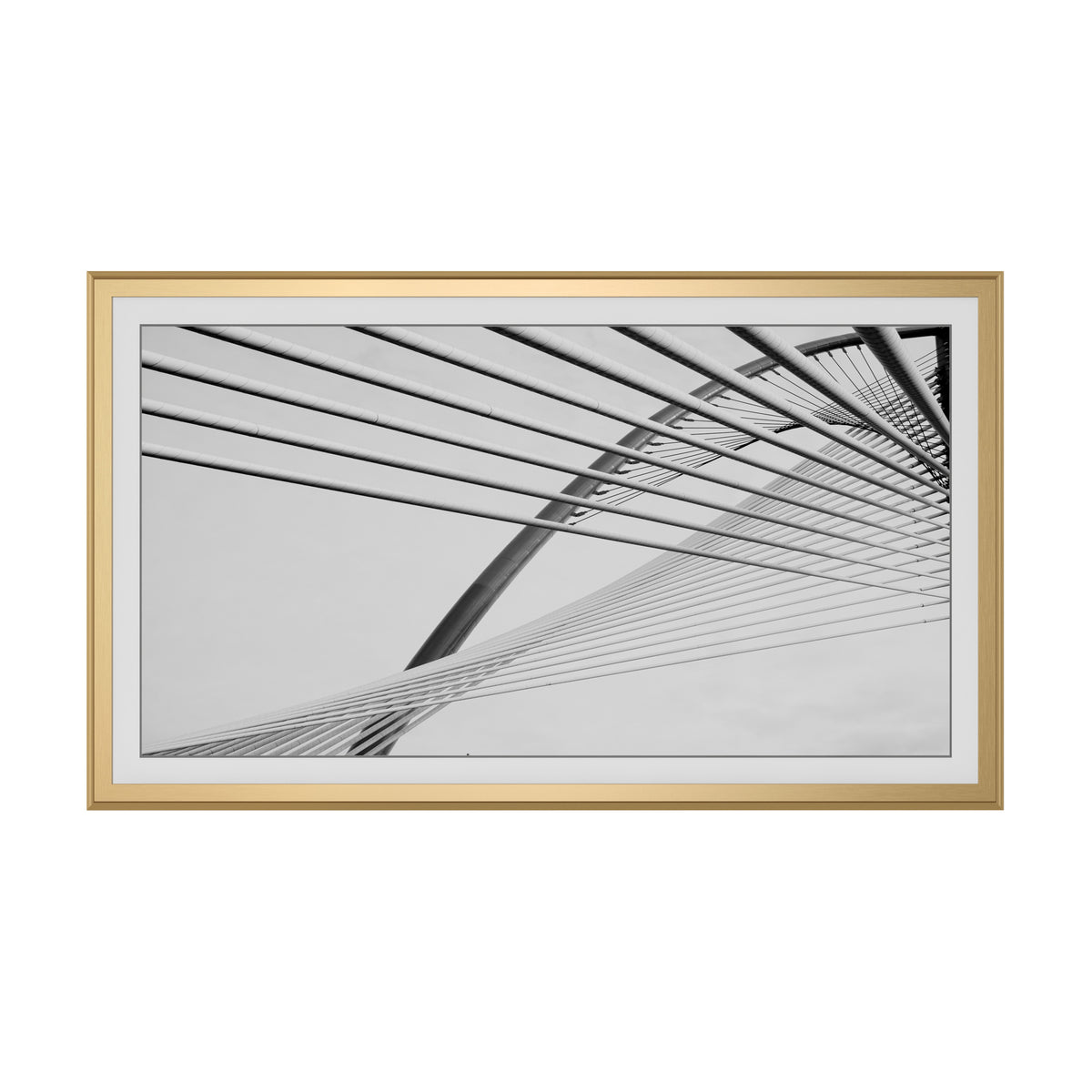 Pale Gold - Alloy Scoop Samsung Frame TV Bezel