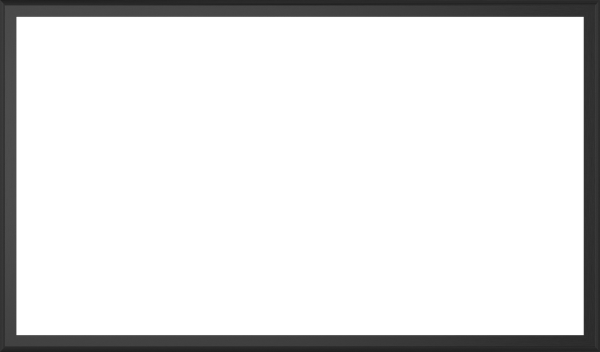 Anodized Black - Alloy Scoop Samsung Frame TV Bezel