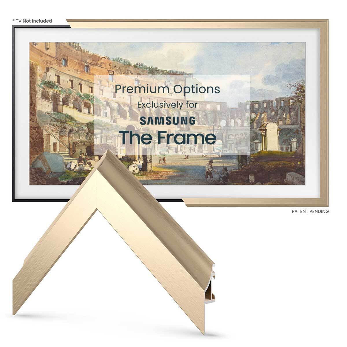 Samsung The Frame - pale gold alloy scoop frame