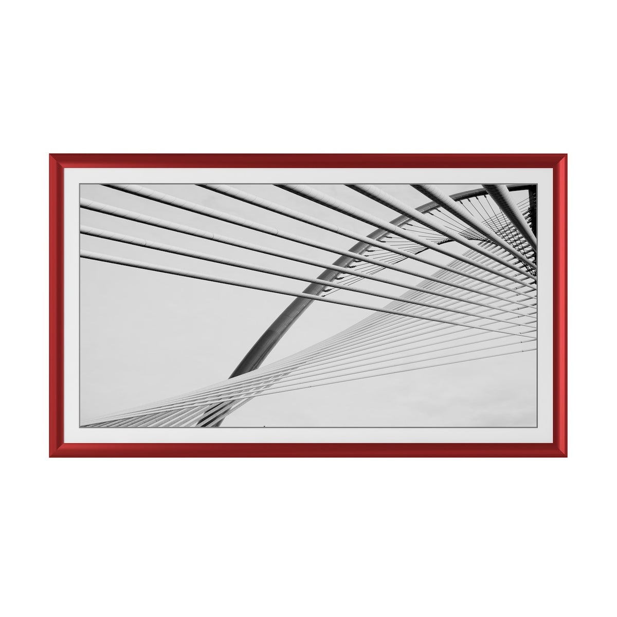 Candy Apple Red - Alloy Prismatic Samsung Frame TV Bezel