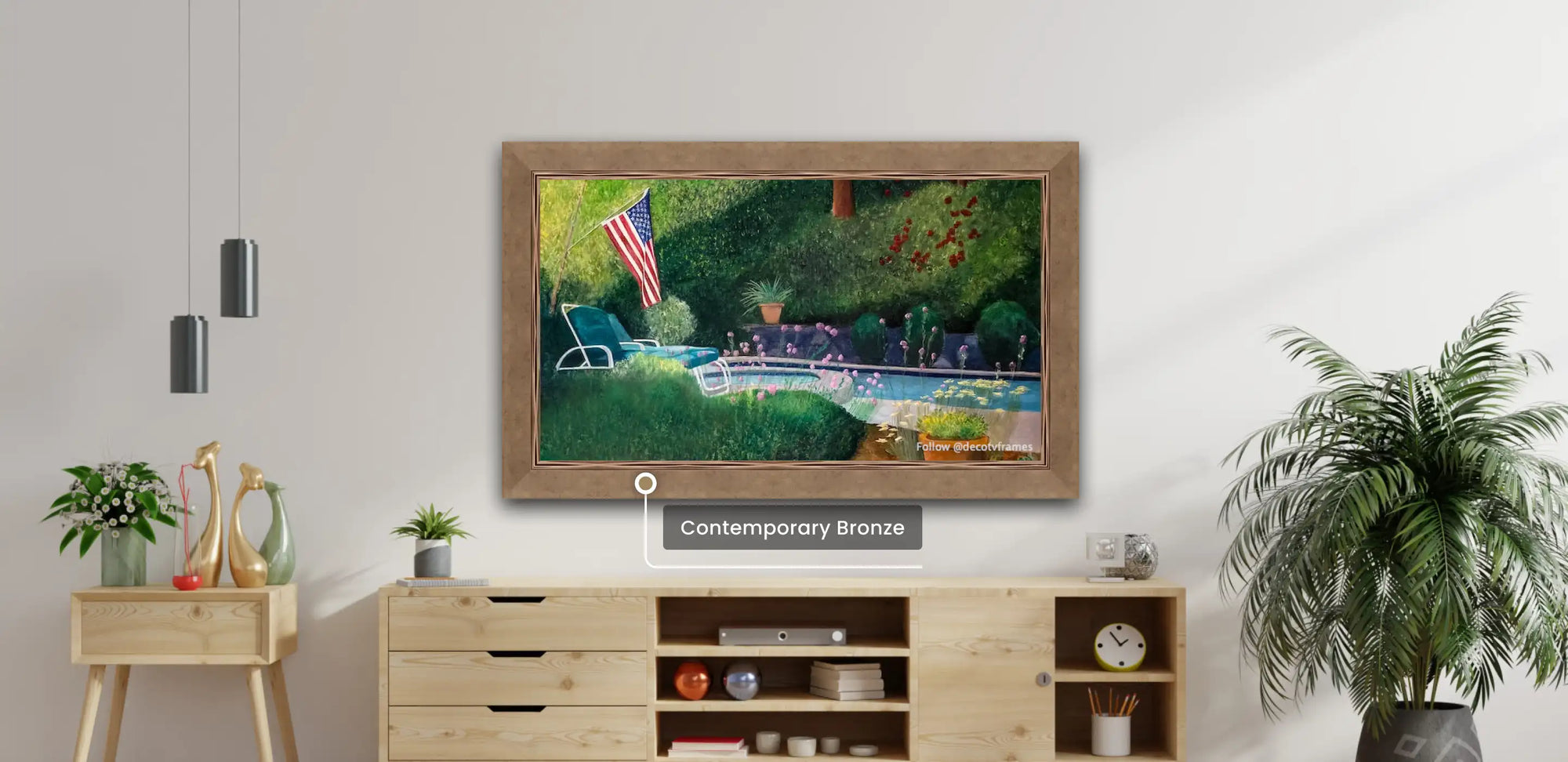 Warm by Design, Grounded by Intention: The Contemporary Bronze Frame for Samsung's The Frame and The Frame Pro TVs