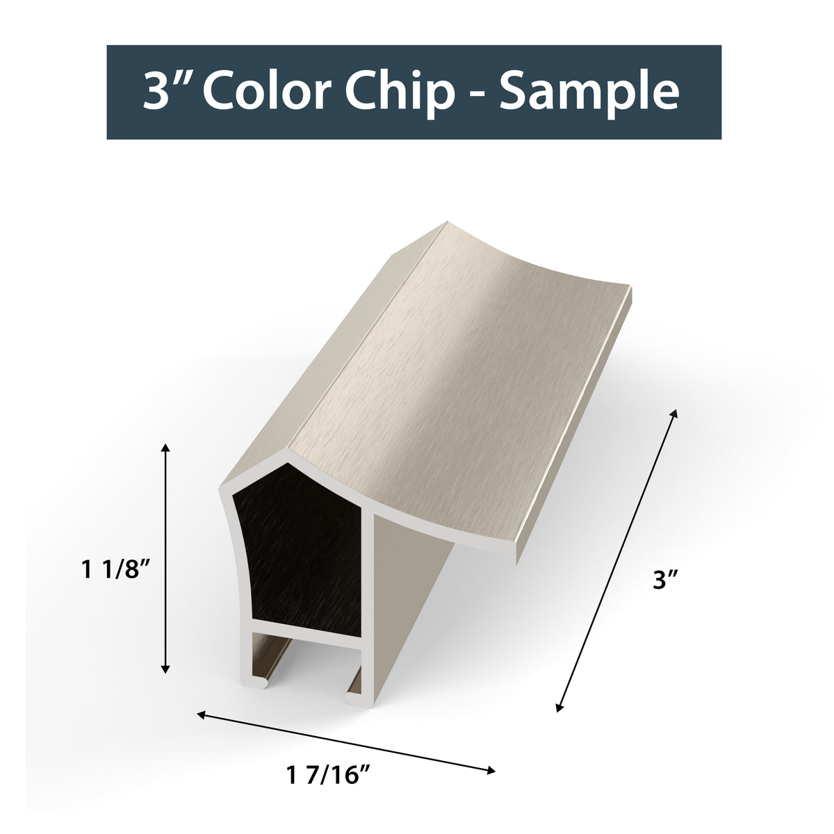 ÉCHANTILLON - Alliage d&#39;argent allemand - Profil : Prismatique