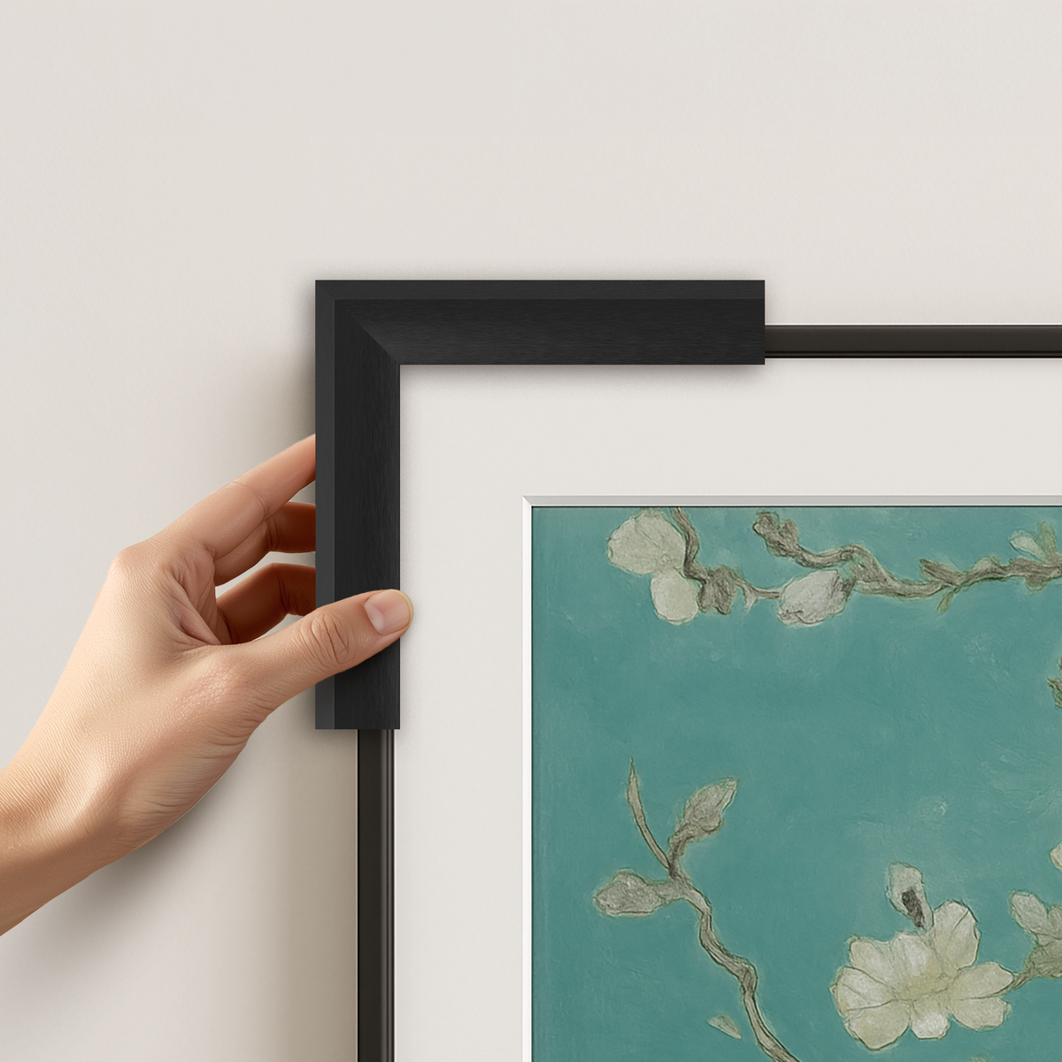 Anodized Black - Alloy Prismatic Samsung Frame TV Bezel