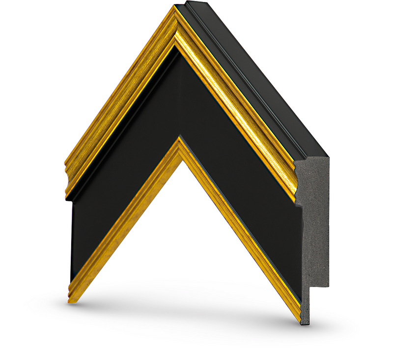Gold & Black Frame for Samsung The Frame TV | Deco TV Frames Gold & Black Frame for Samsung The Frame TV | Deco TV Frames