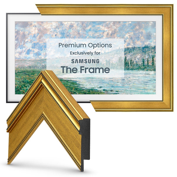 Antique Gold Frame for Deco Samsung Frames The | TV Frame TV