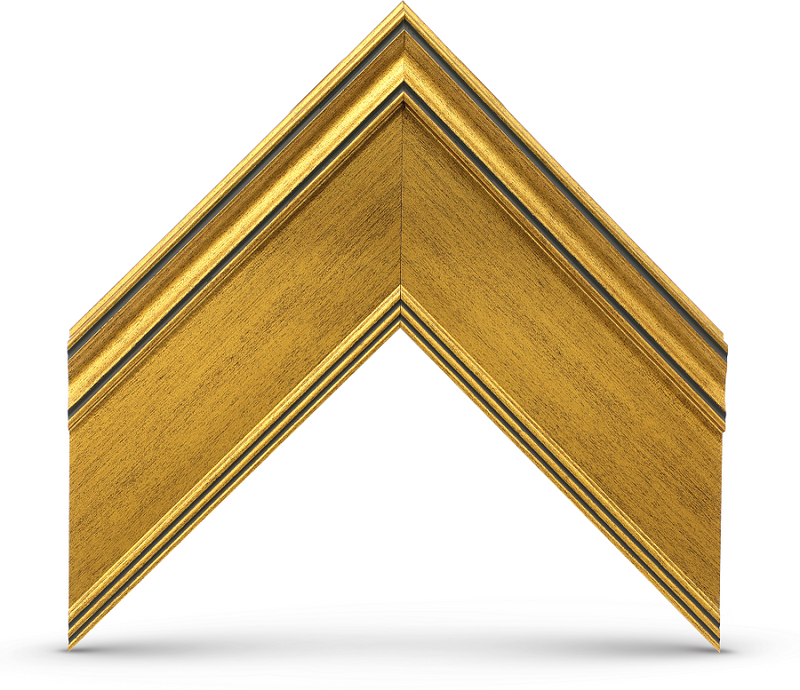 Antique Gold Frame for Samsung The Frame TV | Deco TV Frames