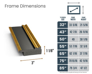 Black Gold Samsung the Frame