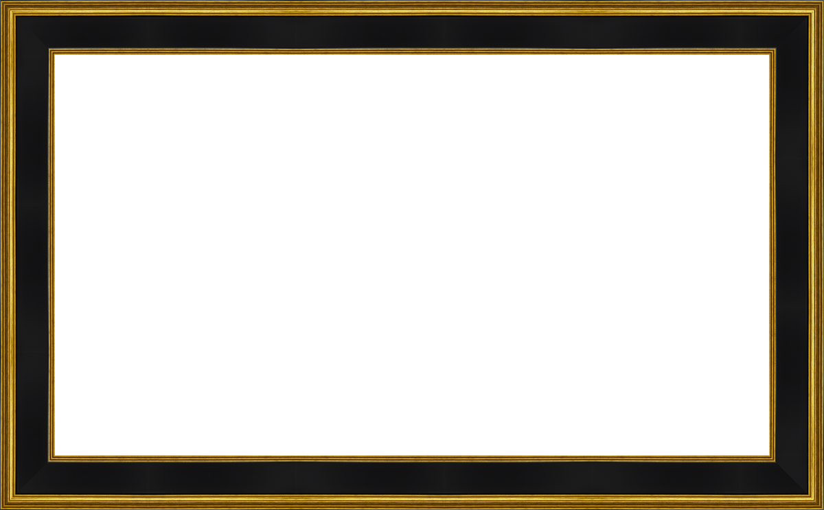 Gold Black Frame for Samsung The Frame TV Deco TV Frames