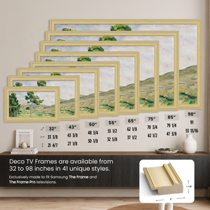 Deco TV Frames Samsung the Frame TV Antique White