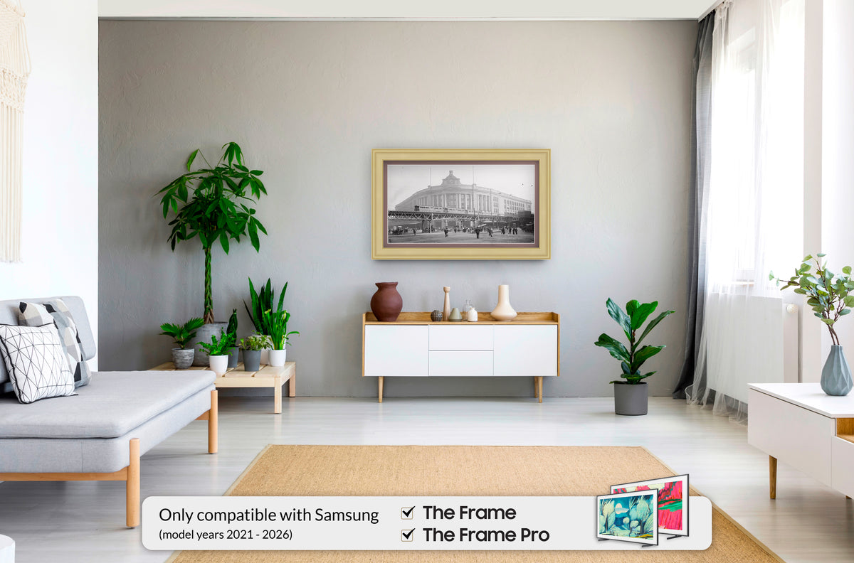 Deco TV Frames Samsung the Frame TV Antique White