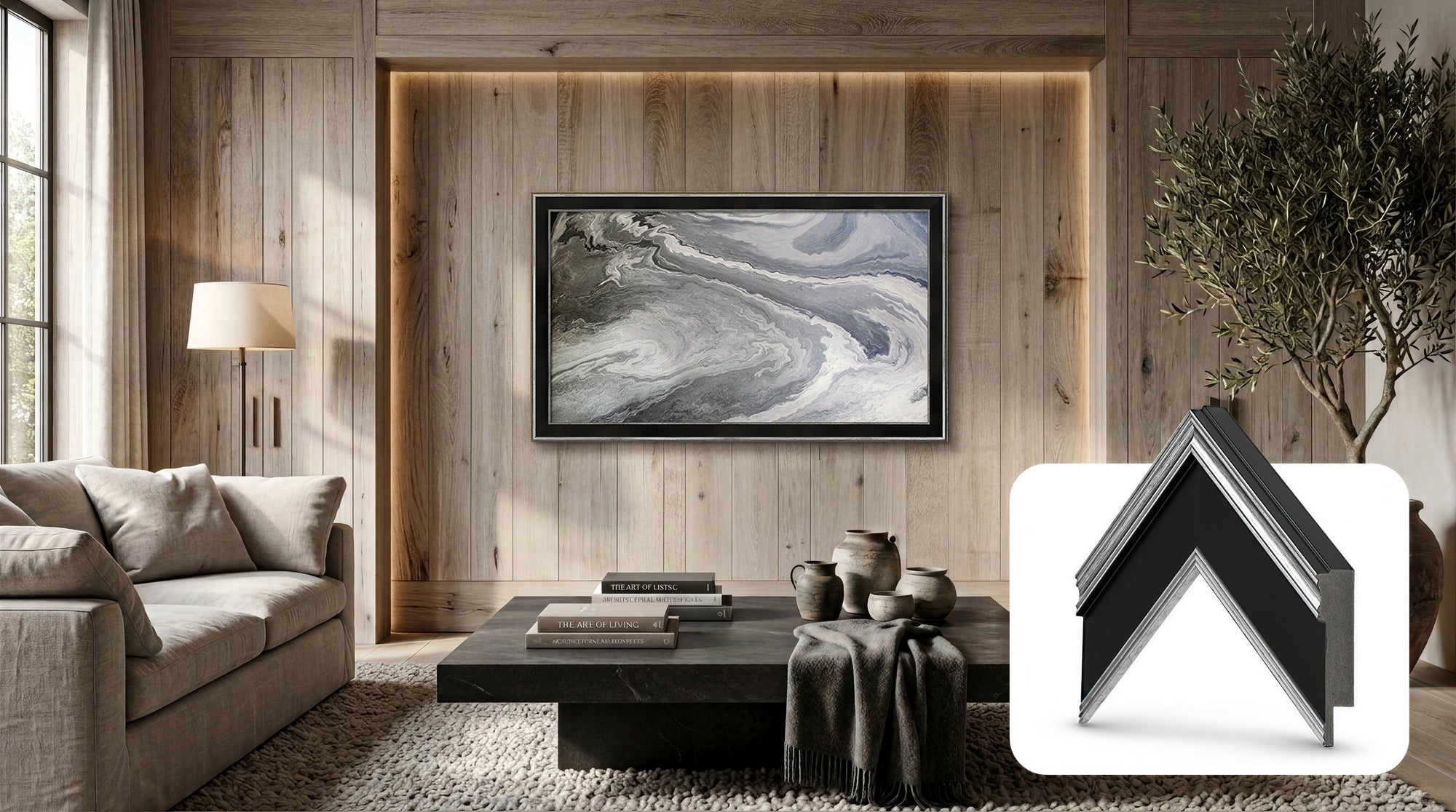 Argent Antique et Noir