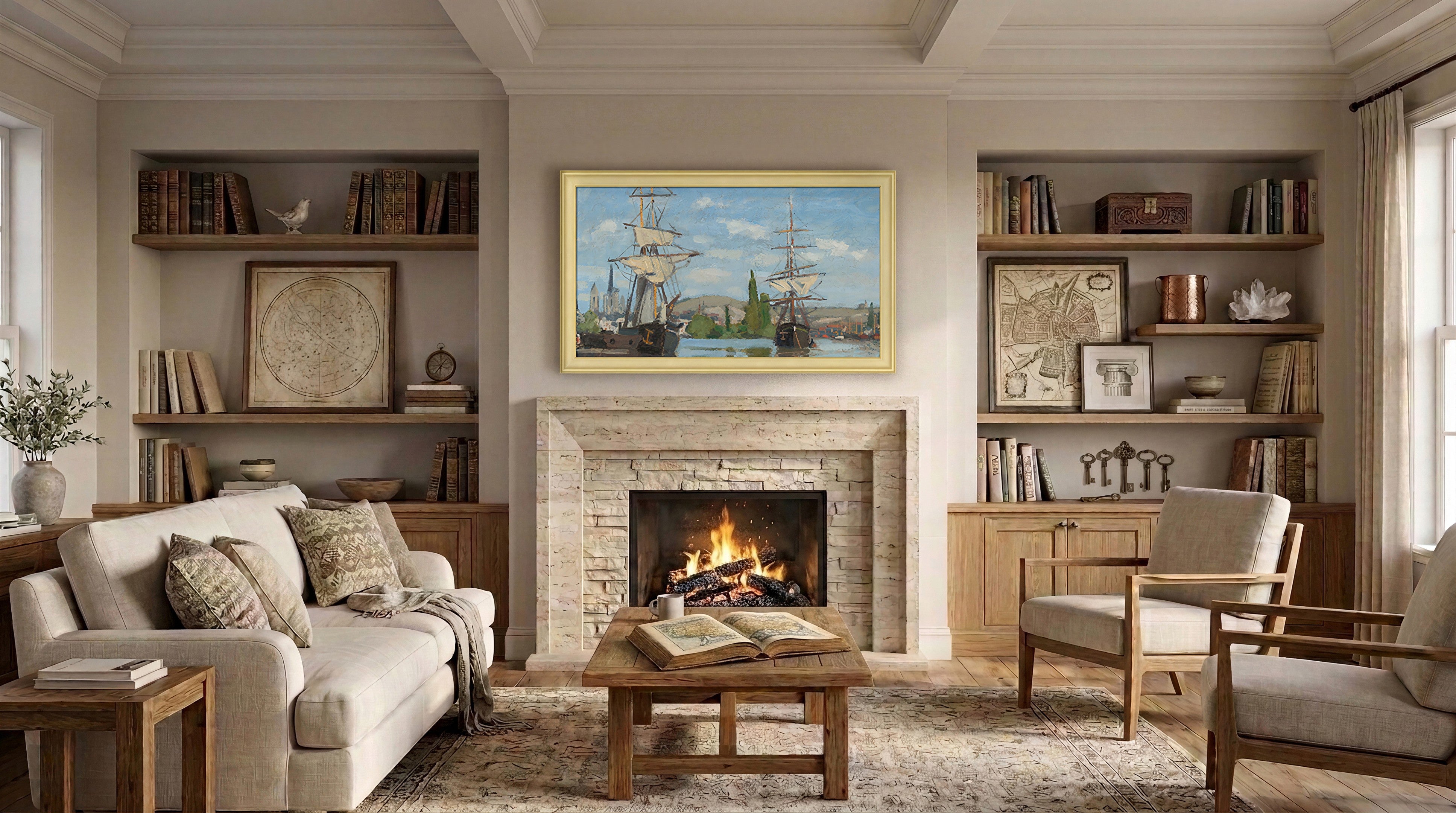 White Frame for Samsung The Frame TV | Deco TV Frames