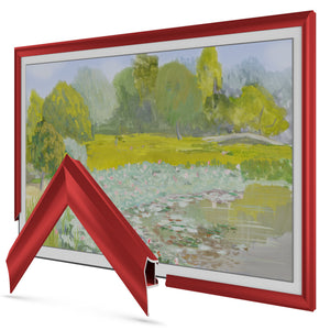 Candy Apple Red - Alloy Prismatic Samsung Frame TV Bezel