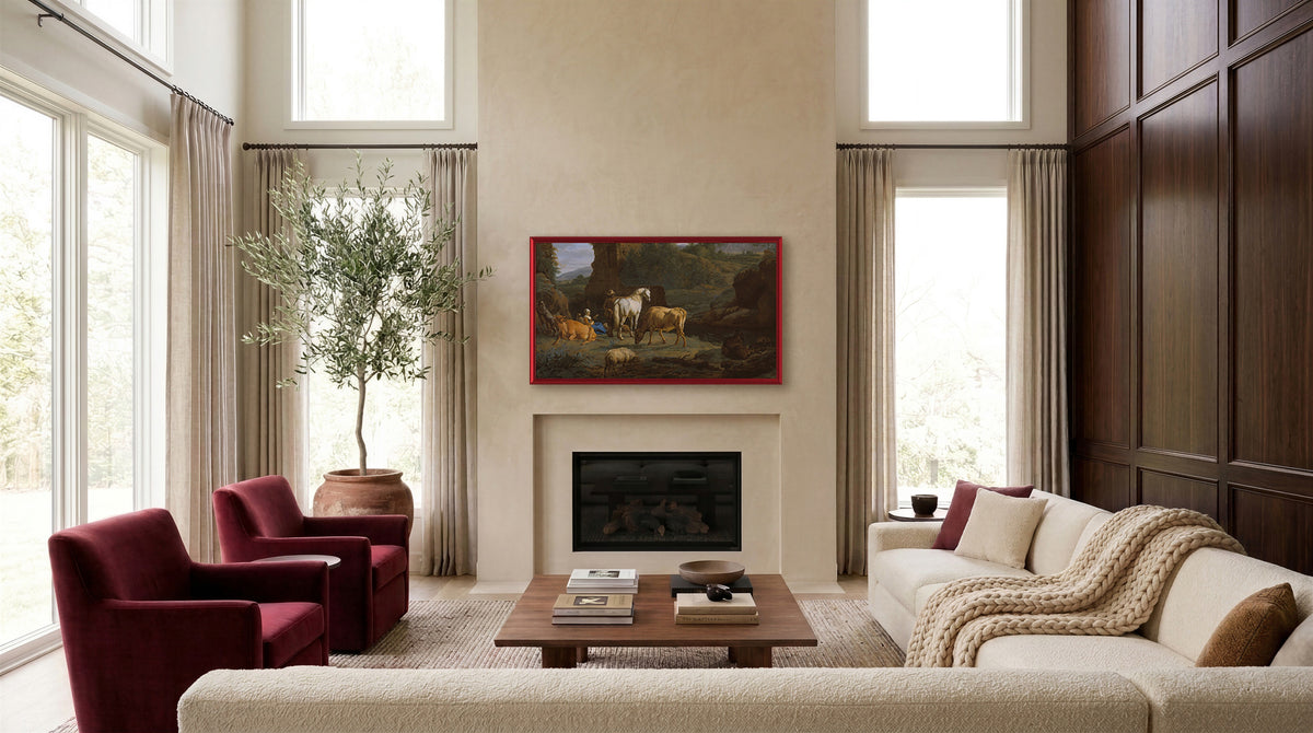 Candy Apple Red - Alloy Prismatic Samsung Frame TV Bezel