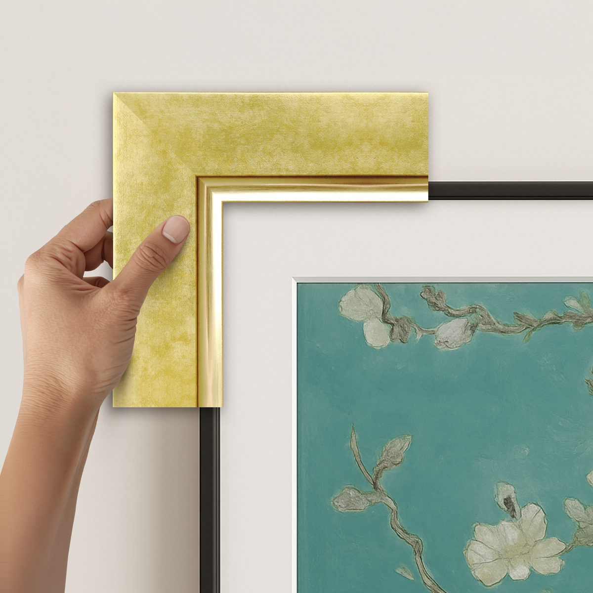 Deco TV Frames Samsung the Frame TV Contemporary Gold