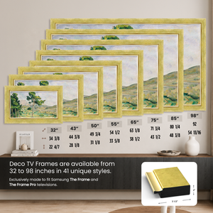 Deco TV Frames Samsung the Frame TV Contemporary Gold