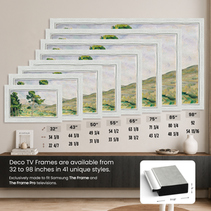 Deco TV Frames Samsung the Frame TV Contemporary Silver