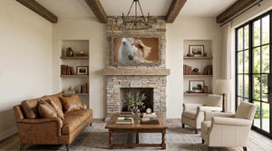distressed reclaimed wood tv frame for samsung the frame tv