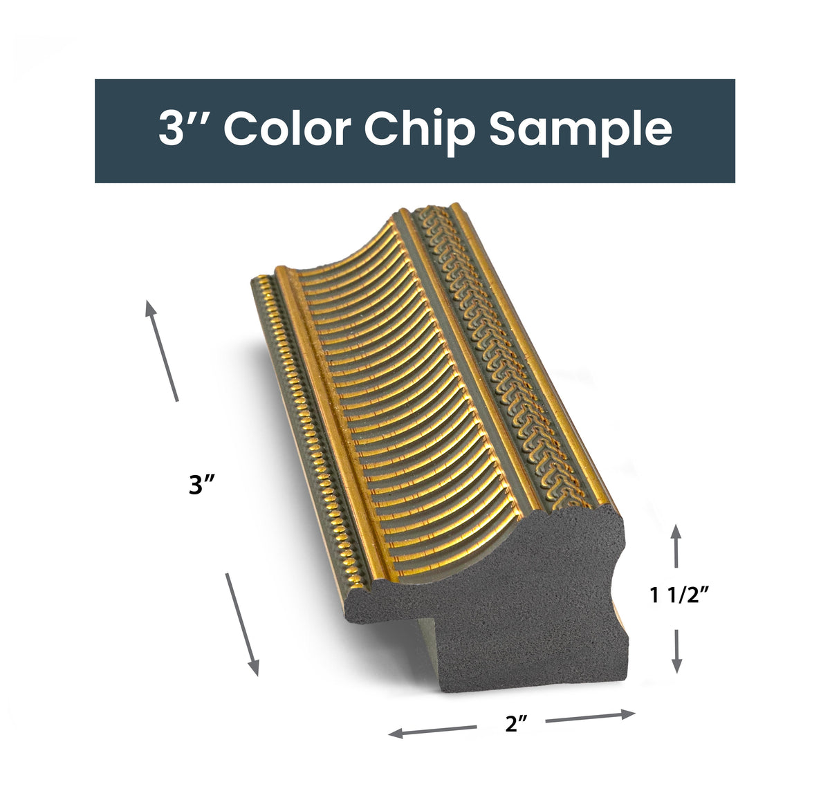 MUESTRA - Aleación de oro pálido - Perfil: Scoop