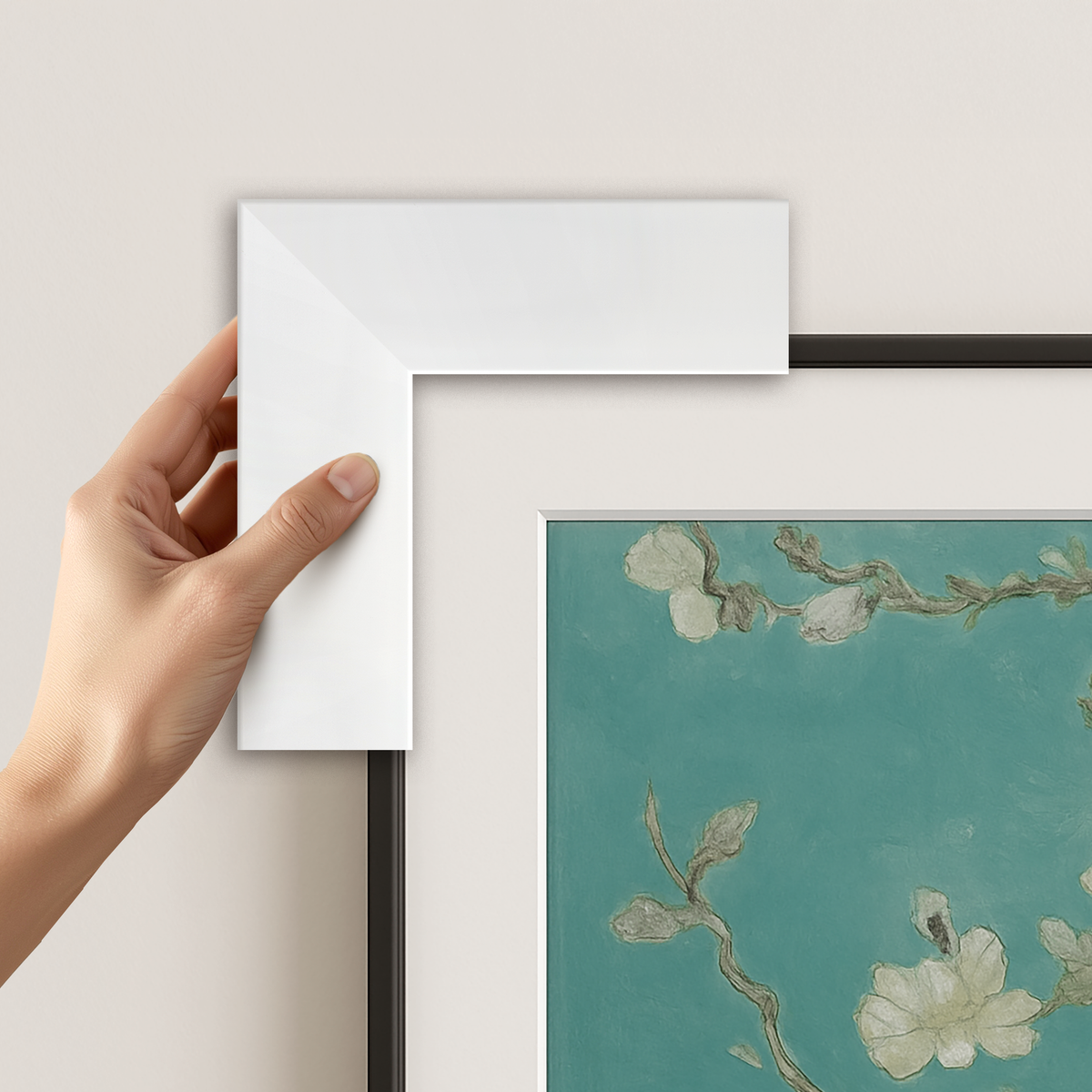 Deco TV Frames Samsung the Frame TV Gloss White