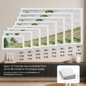 Deco TV Frames Samsung the Frame TV Gloss White