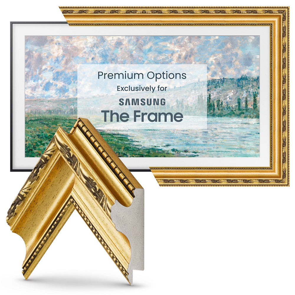Ornate Gold Frame for Samsung The Frame TV | Deco TV Frames | Einzelrahmen