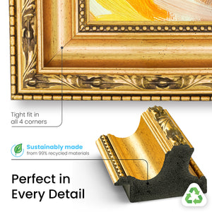 Deco TV Frames Samsung the Frame TV Ornate Gold