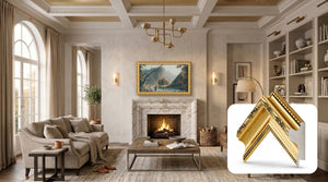 Deco TV Frames Samsung the Frame TV Ornate Gold