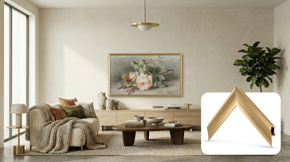 Pale Gold - Alloy Prismatic Samsung Frame TV Bezel (2017-2020)