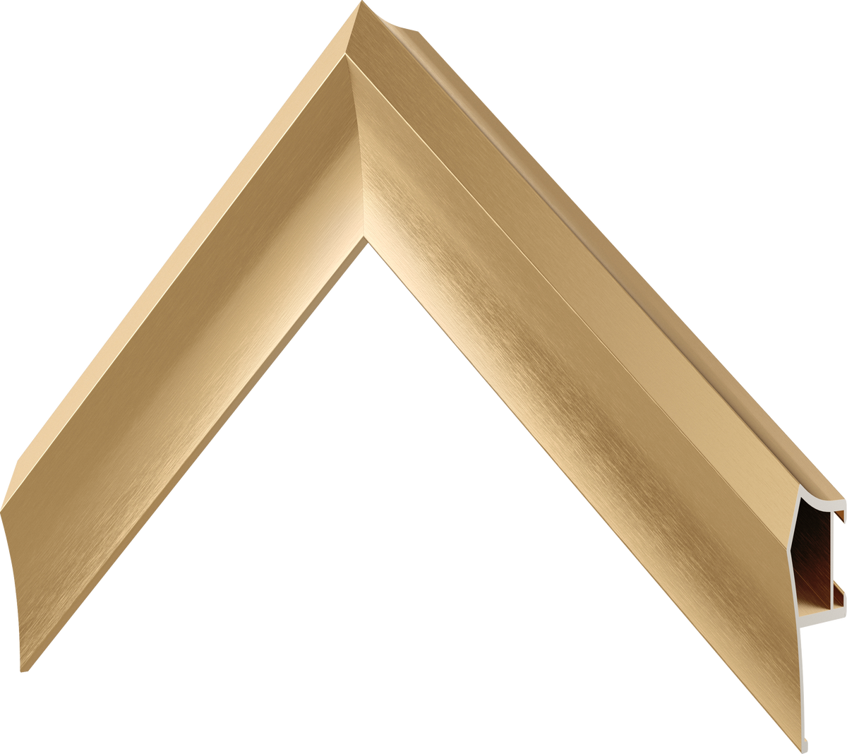 Or pâle - Lunette de cadre Samsung prismatique en alliage