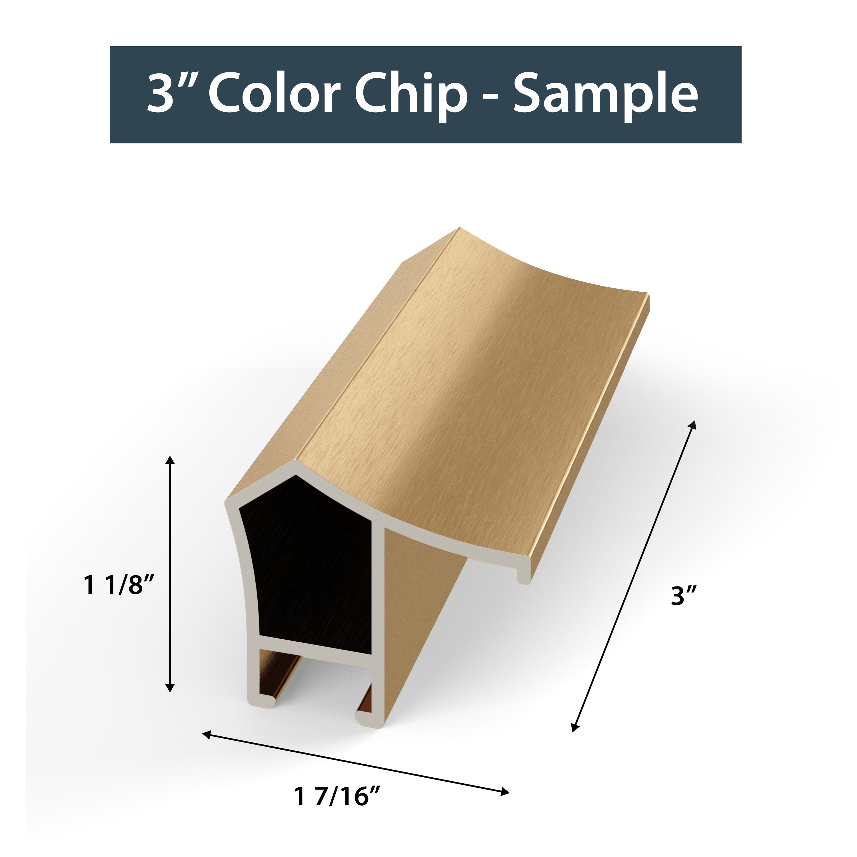 SAMPLE - Pale Gold Alloy - Profile: Scoop