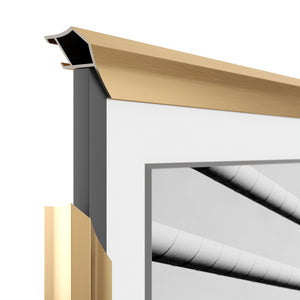 Pale Gold - Alloy Prismatic Samsung Frame Bezel