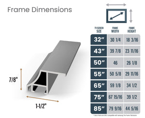 Grafito - Bisel de marco Samsung con forma de pala de aleación