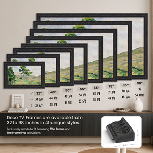 Deco TV Frames Samsung the Frame TV Tuscan Matte Black