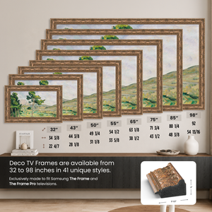 Deco TV Frames Samsung the Frame TV Tuscan Copper