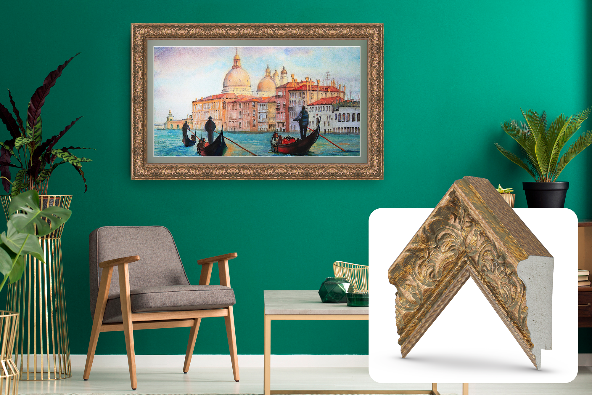 Deco TV Frames Samsung the Frame TV Tuscan Copper