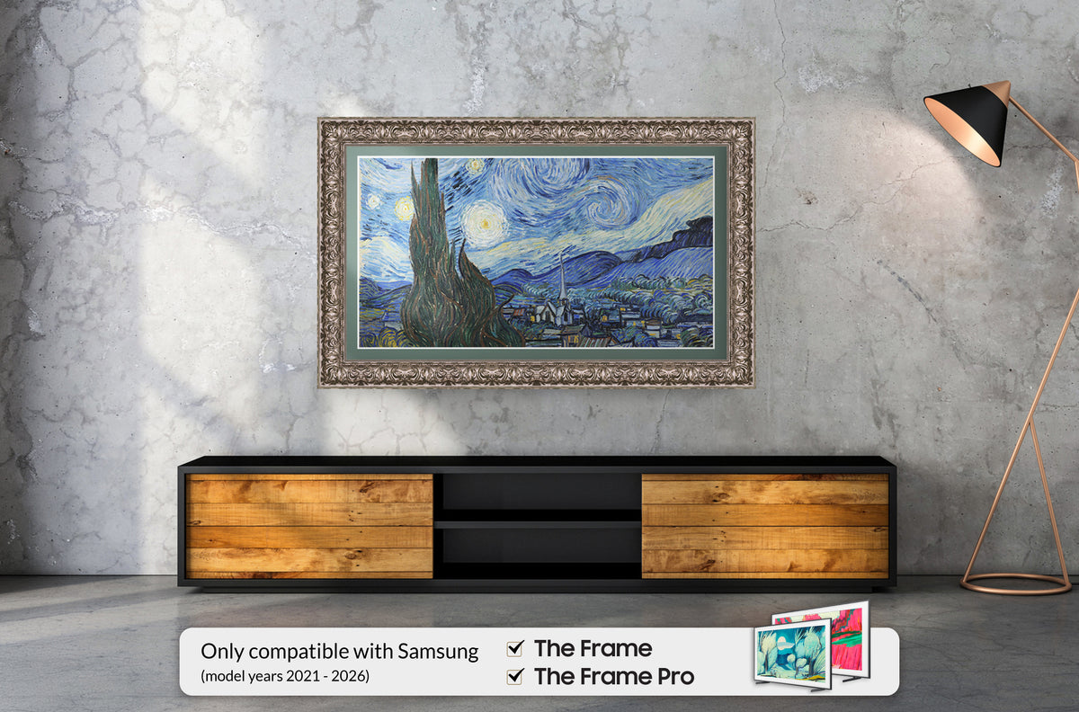 Deco TV Frames Samsung the Frame TV Tuscan Silver