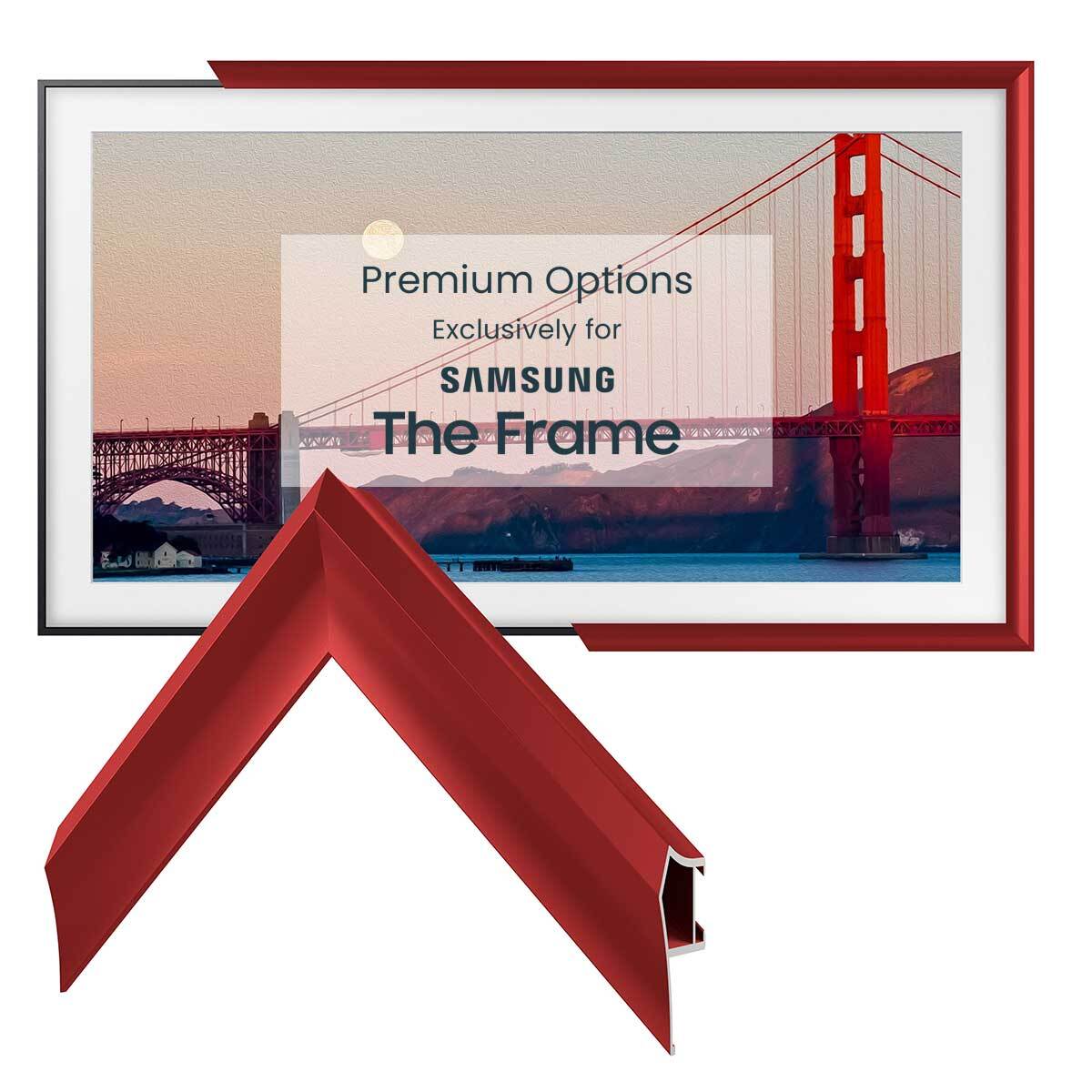 Candy Apple Red - Lunette de cadre Samsung prismatique en alliage