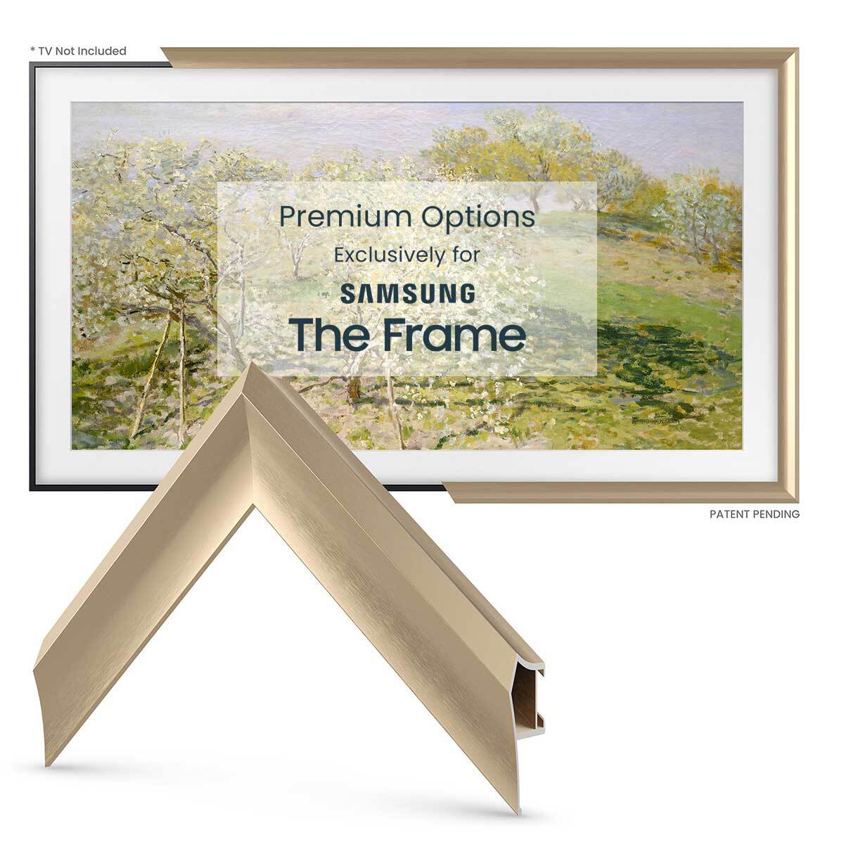 Samsung The Frame - pale gold alloy prismatic frame
