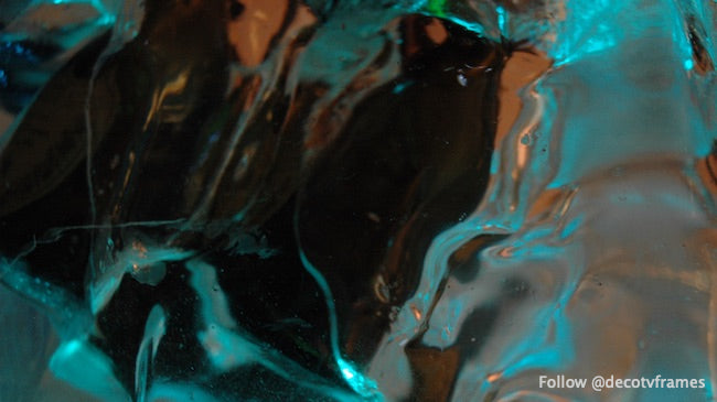 Hielo abstracto azul y negro, Capital Hill, Seattle, Washington, EE.UU. 1673