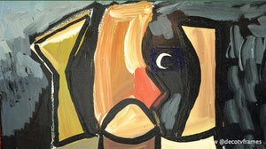 Pintura abstracta, Karl Krogstad, galería, Ballard, Seattle, Washington, EE.UU.