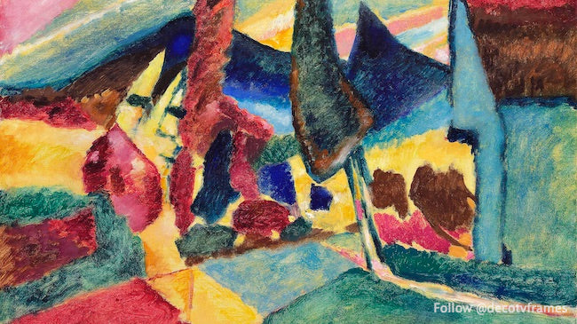 Paisaje con dos álamos (1912)